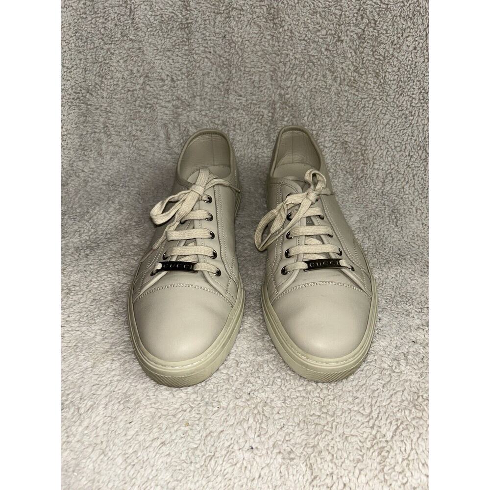 Gucci Miro Soft Leather Mystic White Sneakers - Picture 2 of 14